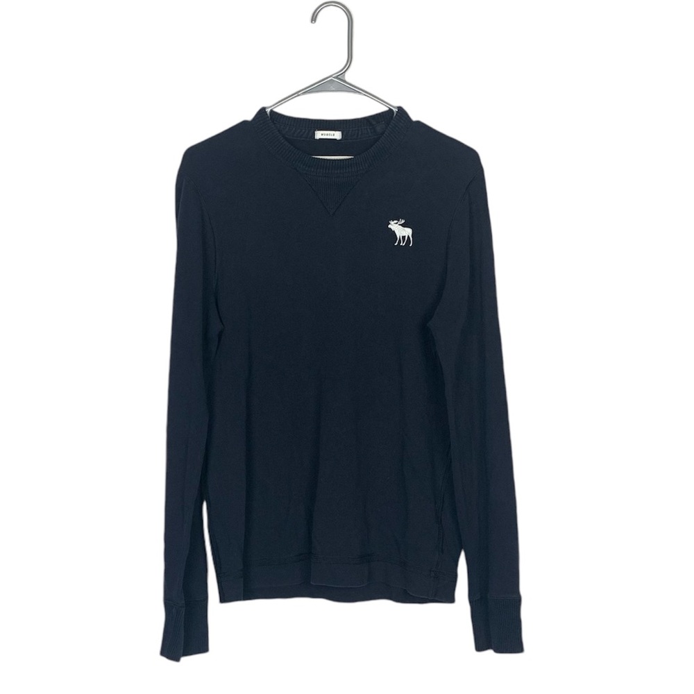 Y2K Abercrombie and fitch men’s muscle fit pull over sweater size medium